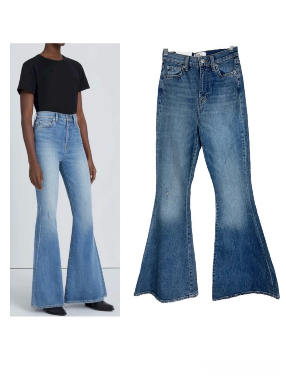 Mega Flare Jeans by 7 For All Mankind Size 25 New